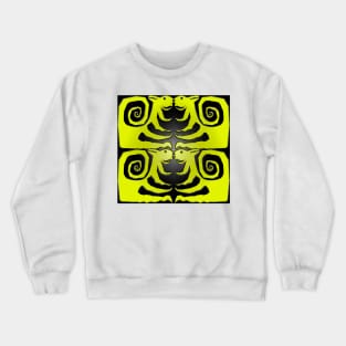 Stylized Yellow Squirrels Crewneck Sweatshirt